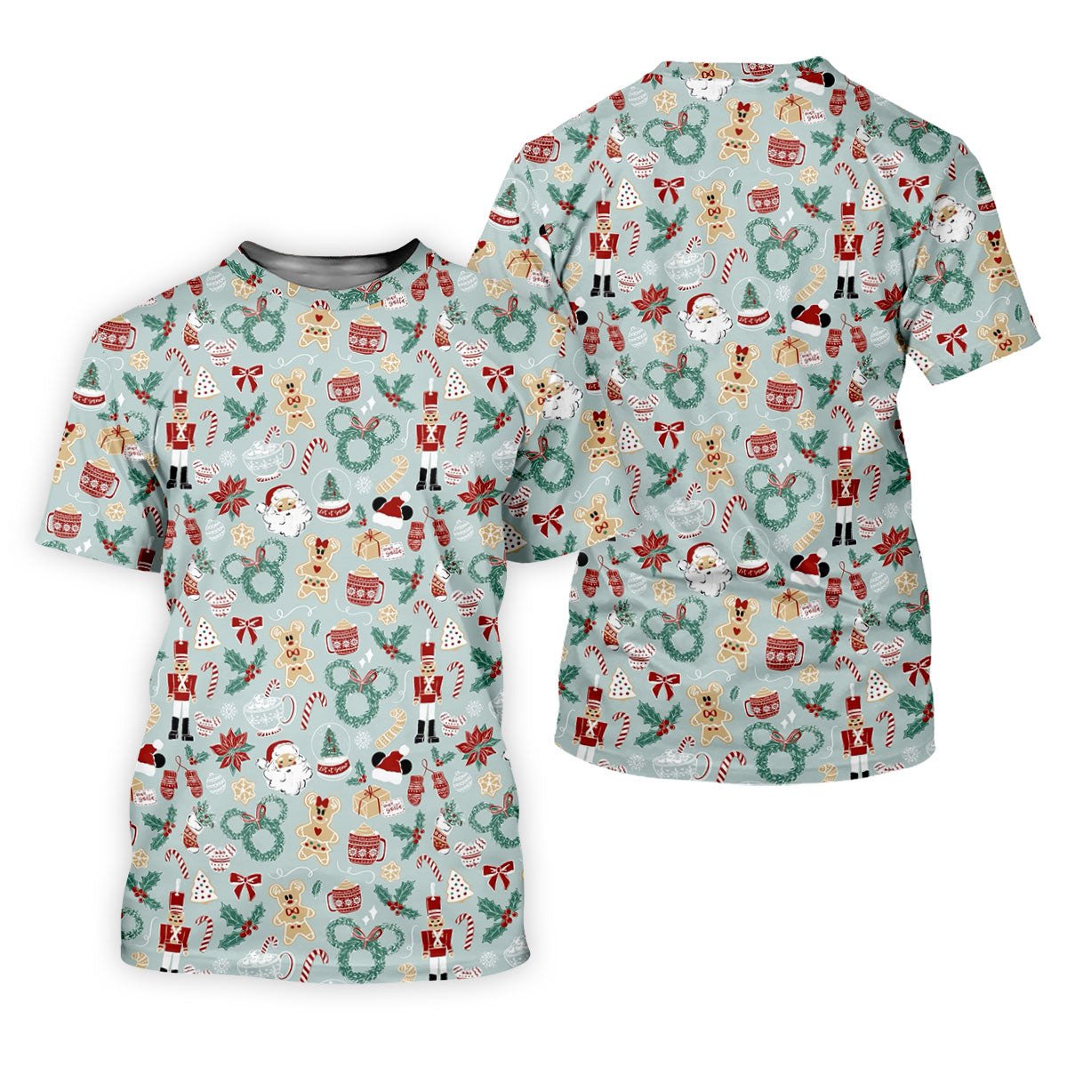 Cute Cartoon Christmas Sweets Golf Tops For Men, Christmas Golf Shirt, Polo Shirts For Men, Golf Gift For Men SH818