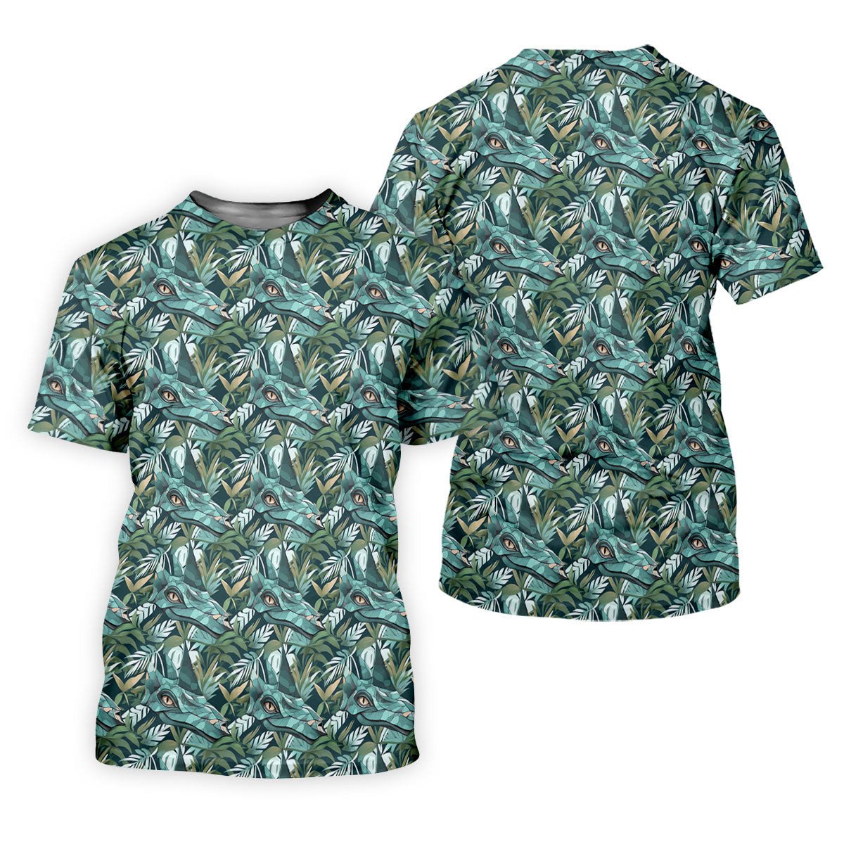 Dinosaur Head Tropical Vibe Women's Golf Tops, Women's Polo Shirt, Ladies Golf Shirts SH818