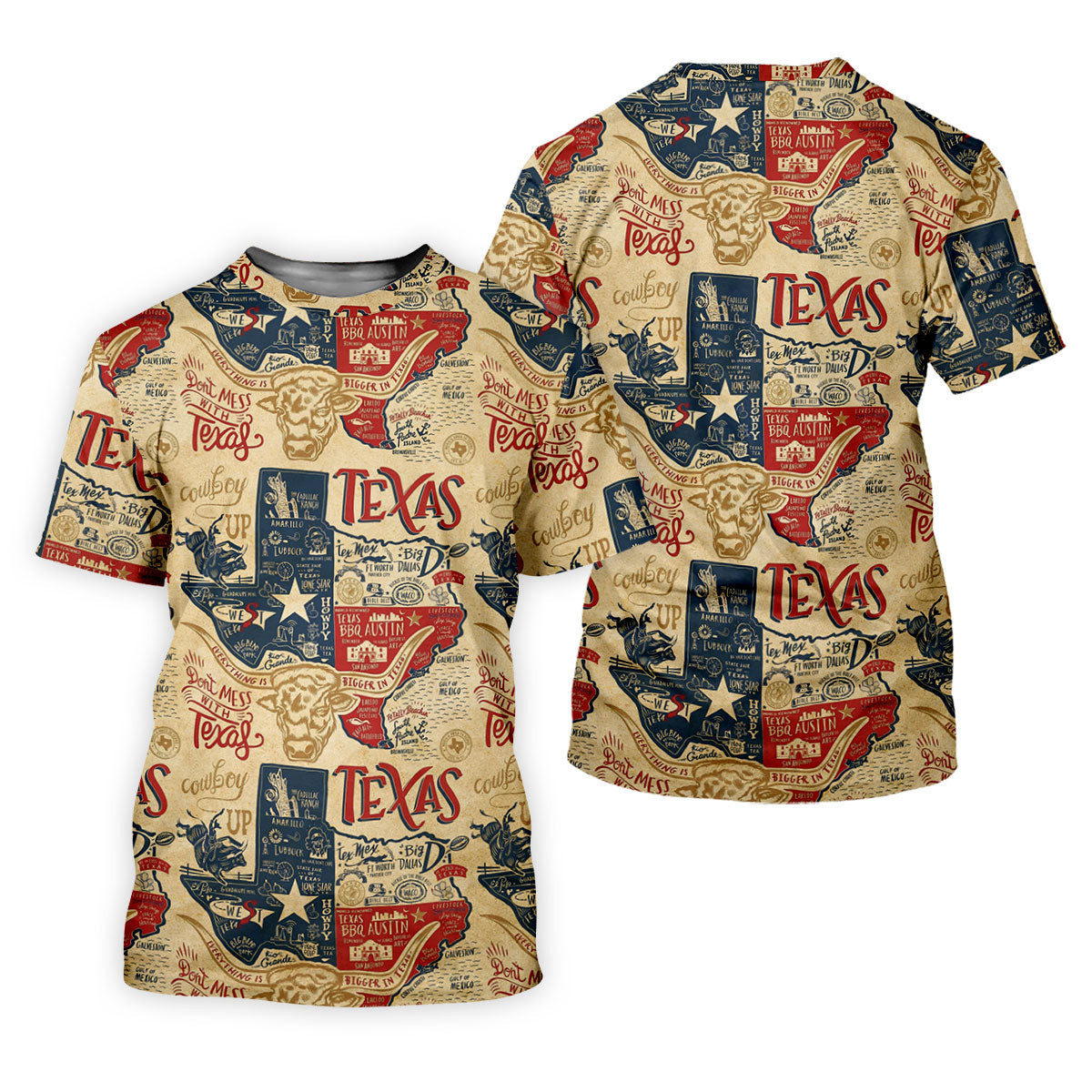 Don't Mess With Texas Western Theme Old West Women Golf Top, Ladies Golf Shirts, Golf Shirt For Women SH818