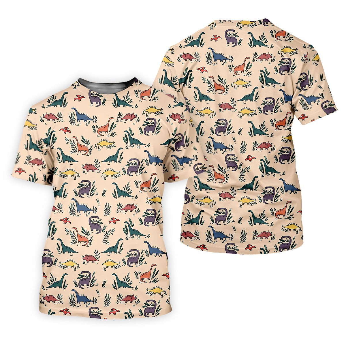 Dinosaur Hawaiian Shirt, Seamless Pattern Golf Tops For Men, Golf Polo Shirt, Golfing Apparel SH818