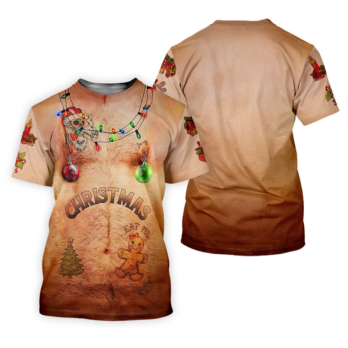 Eat Me Funny Christmas Golf Shirt, Fun Golf Shirts For Men, Unique Gift For Golfer, Polo Shirts For Men SH818