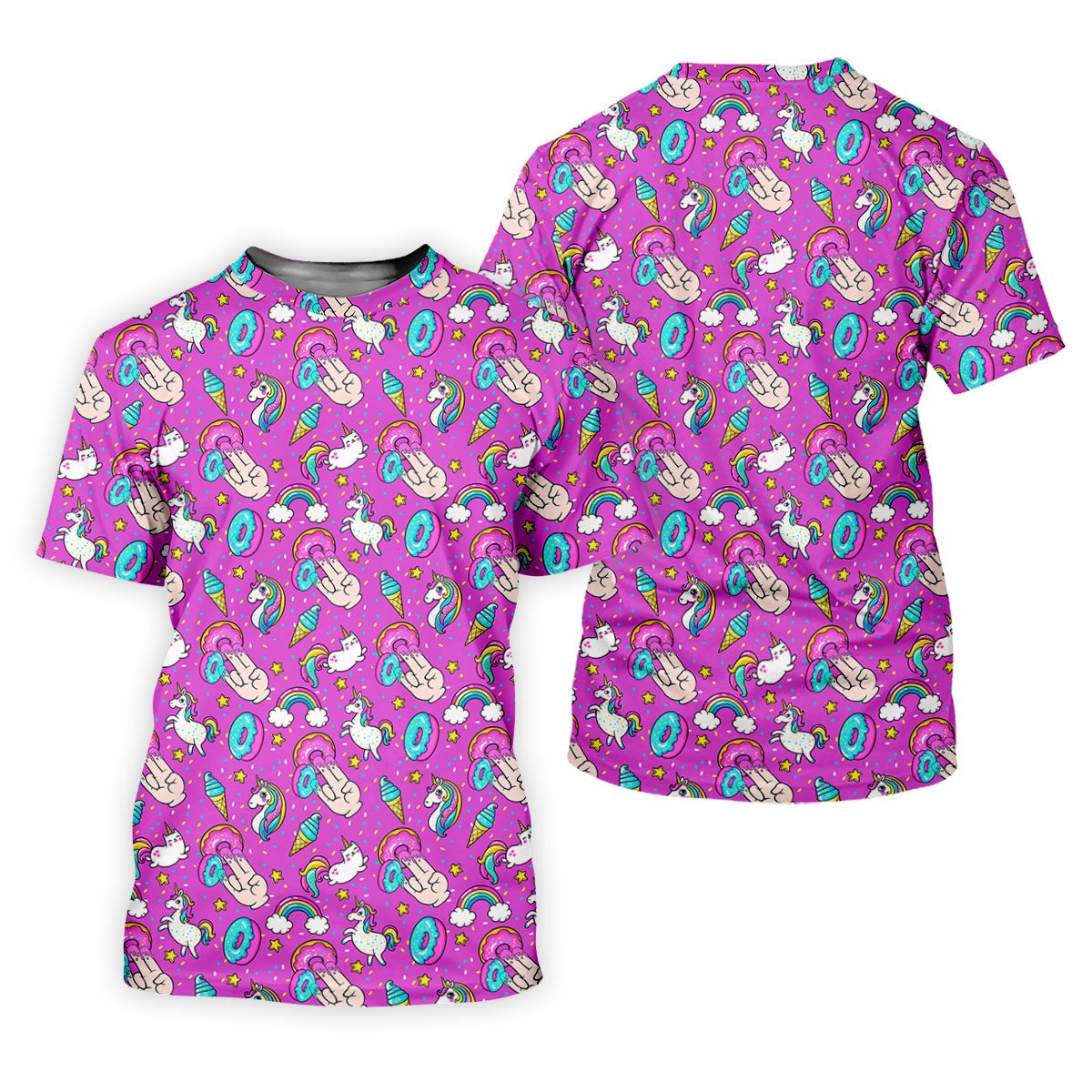 Funny Donut Fingers Pink Adult Humor Women Golf Shirts, Ladies Golf Shirt, Valentines Golf Gift SH818