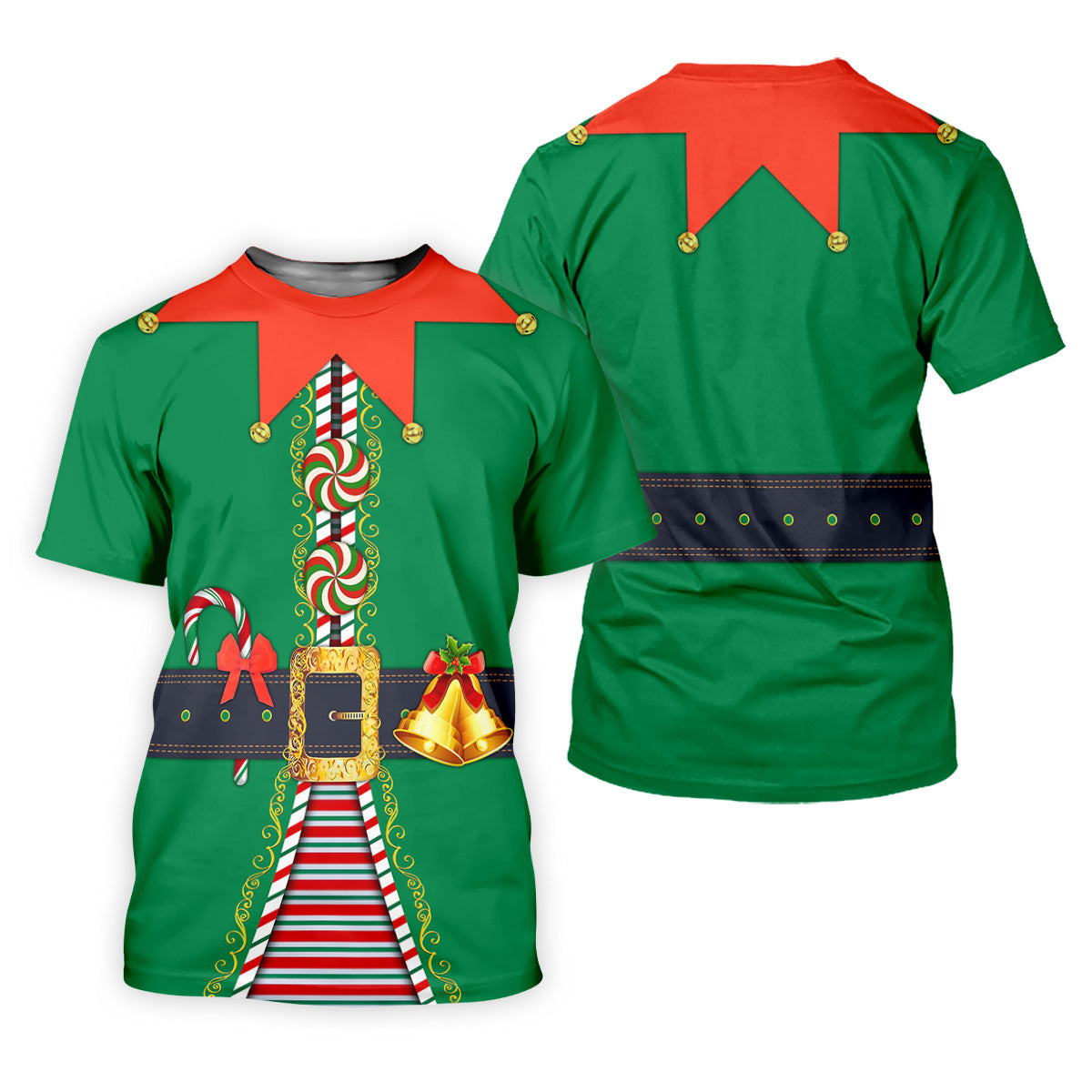 Funny Christmas Elf Golf Tops For Men, Christmas Golf Shirt, Polo Shirts For Men SH818