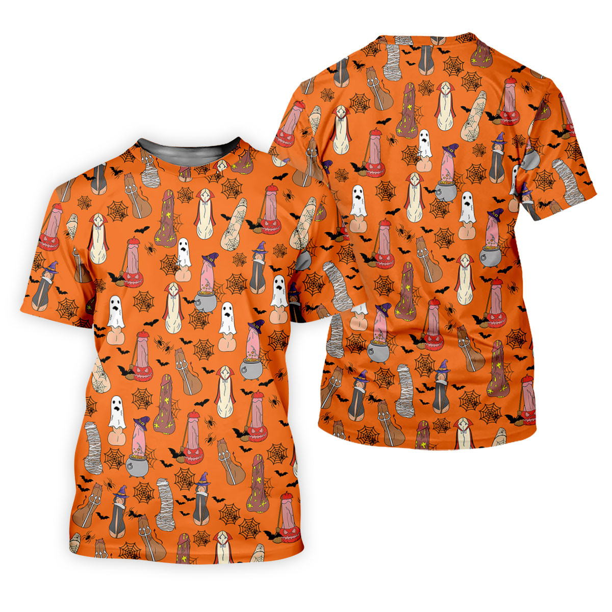 Funny Dirty Orange Halloween Golf Shirt, Fun Golf Shirts For Men, Halloween Gift Idea, Polo For Men SH818
