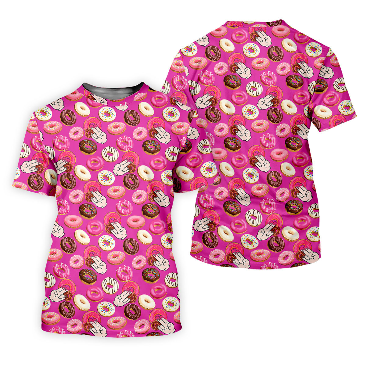 Funny Donut Adult Humor Pink Golf Shirt, Fun Women's Golf Shirts, Women's Golf Tops, Ladies Golf Shirts SH818
