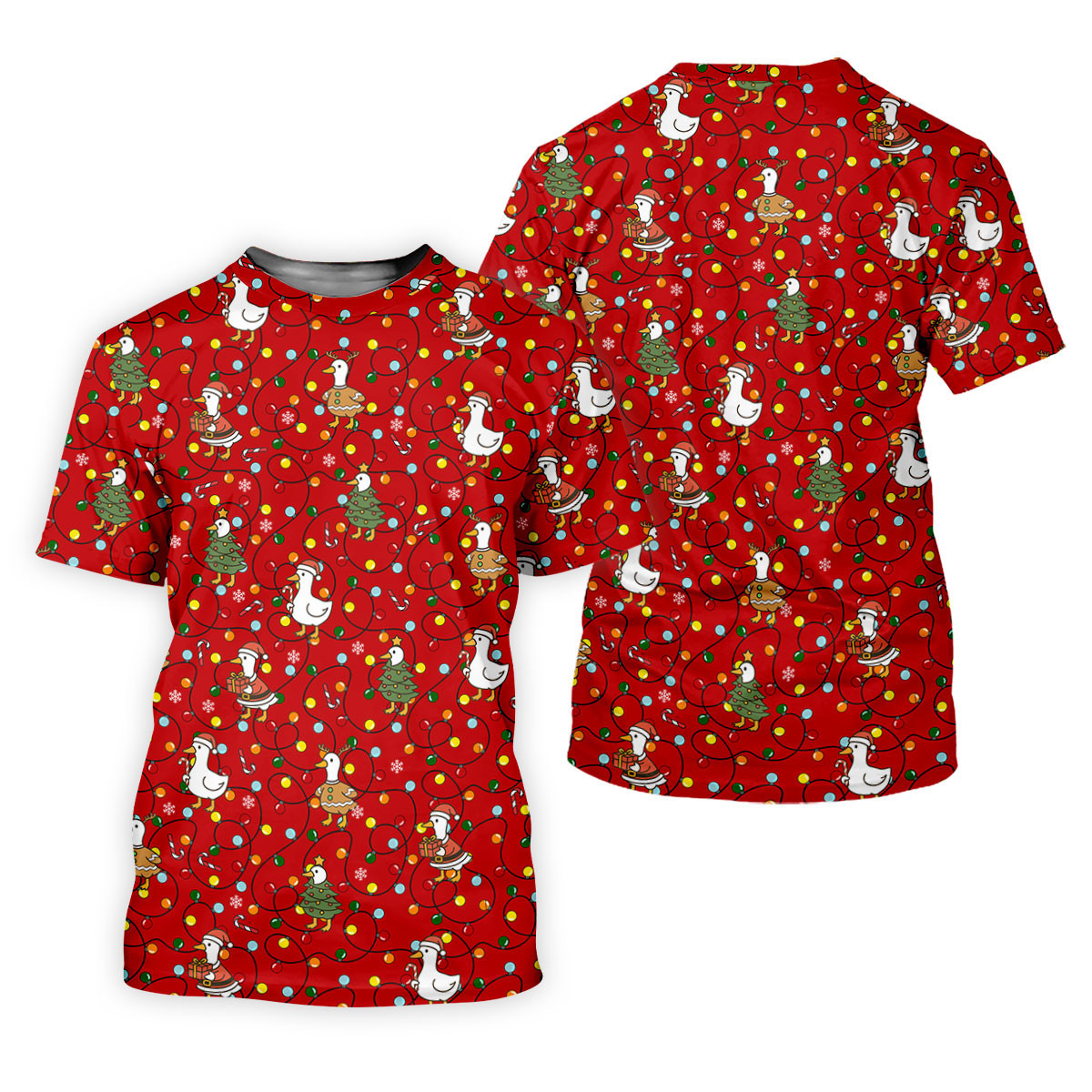 Funny Duck Merry Xmas Red Golf Shirts, Christmas Golf Shirt, Golf Gifts For Women, Fun Golf Shirt SH818