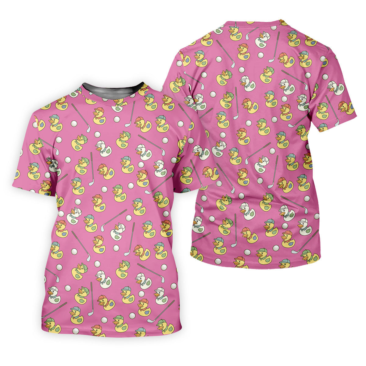 Rubber Duck Golf Polo Shirt, Fun Men's Golf Polos, Hawaiian Golf Shirts, Golfing Apparel SH818