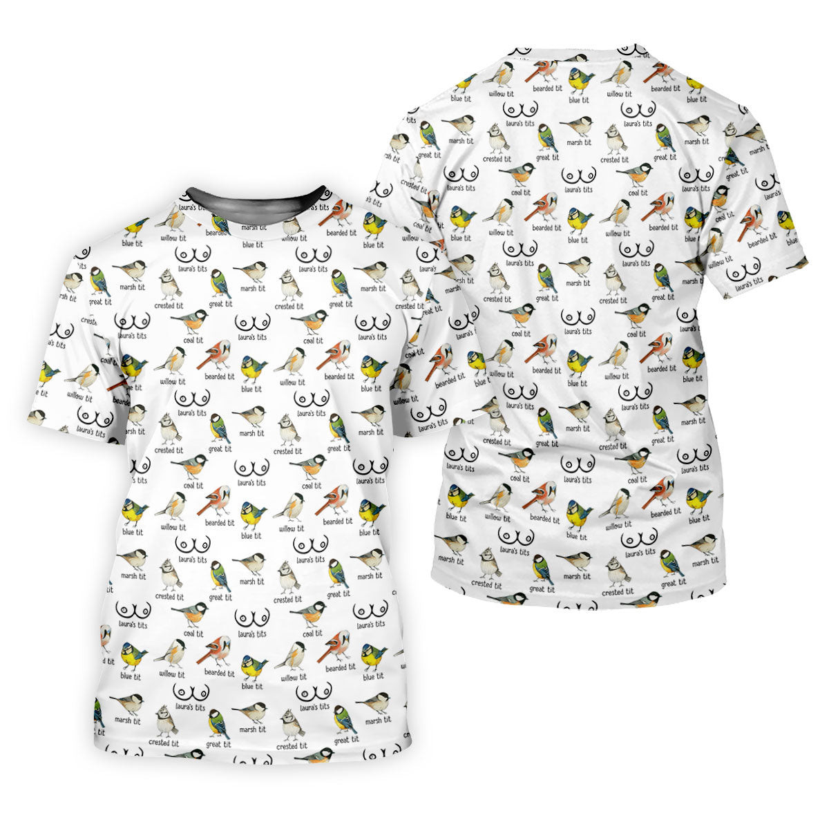 Funny Birds Adult Humor Ladies Golf Tops, Fun Women's Golf Shirts, Ladies Golf Shirt SH818