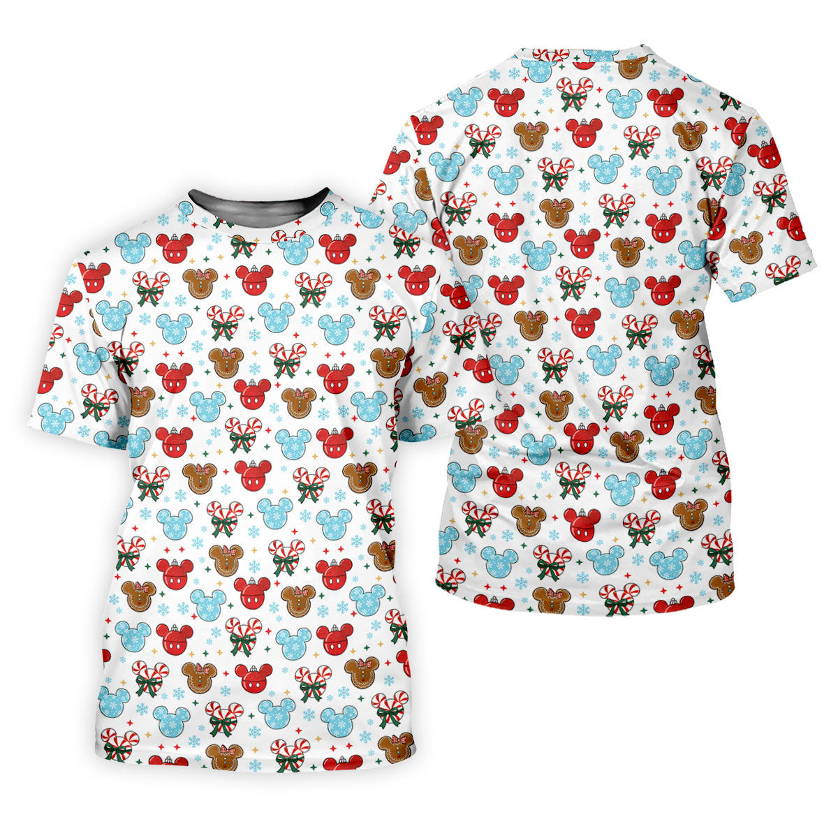 Funny Gingerbread Christmas Candy Cane Golf Tops For Men, Polo Shirts For Men, Christmas Golf Shirt SH818