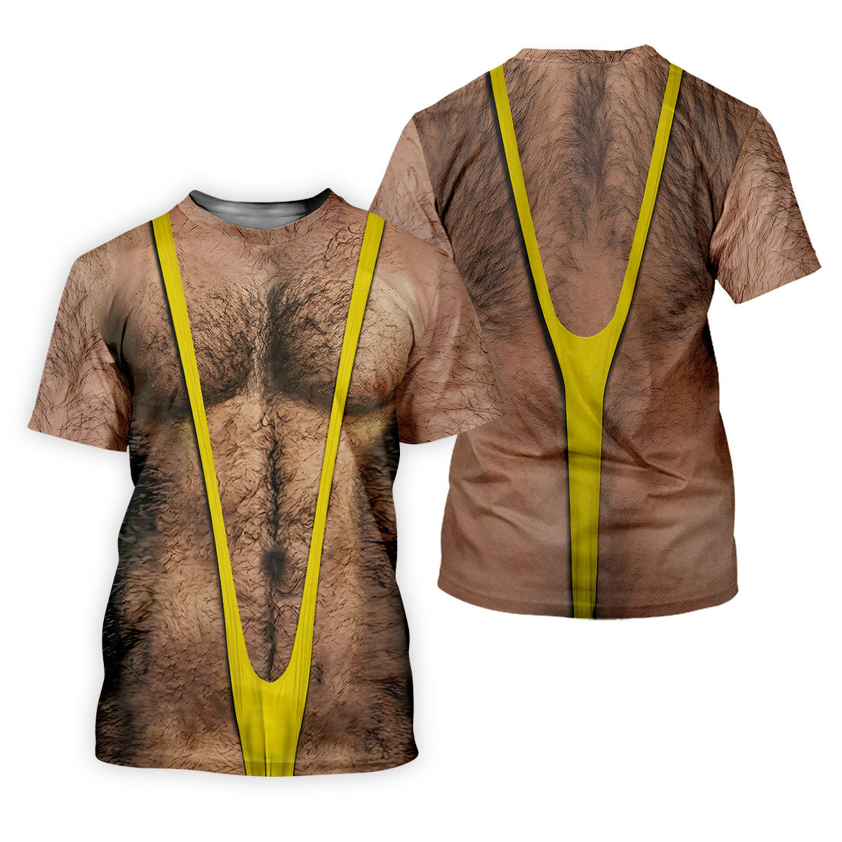 Funny Hairy Chest Yellow Suspender Golf Shirt, Funny Golf Shirt, Women's Golf Tops, Ladies Golf Shirts (Copy) SH818