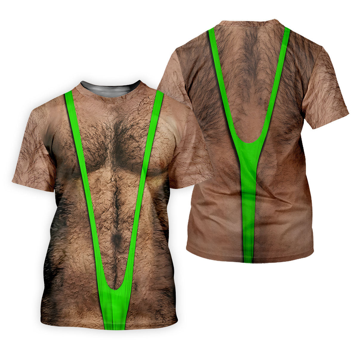 Funny Hairy Chest Green Suspender Golf Shirt, Funny Golf Shirt, Women's Golf Tops, Ladies Golf Shirts (Copy) SH818