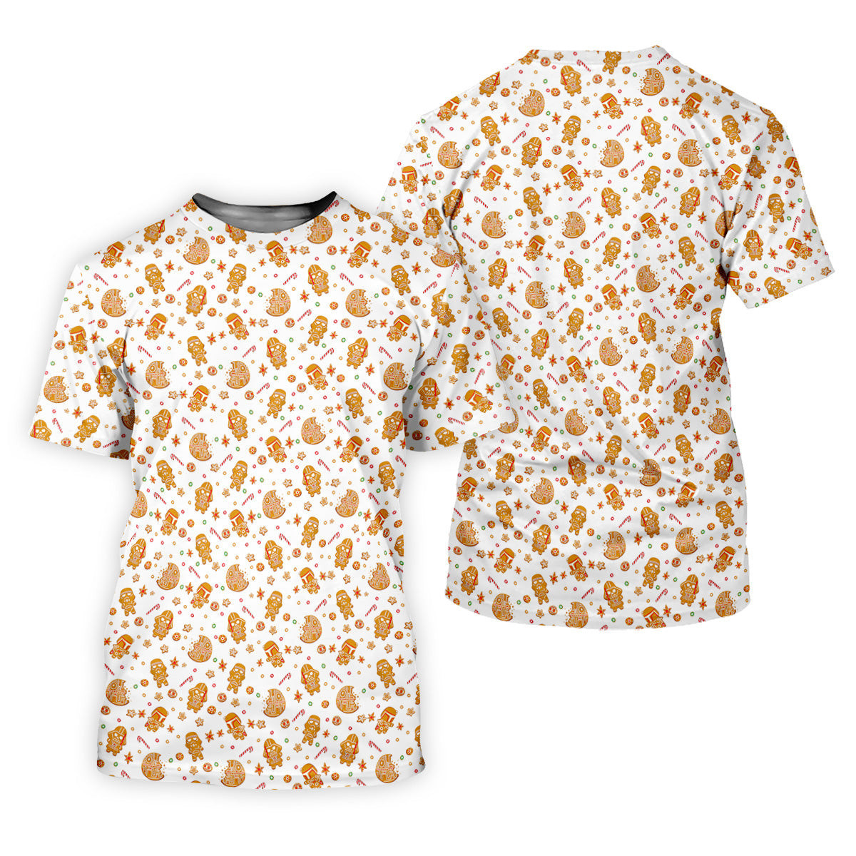 Funny Gingerbread Villain Character Christmas Golf Shirt, White Golf Polo, Fun Golf Shirts For Men SH818