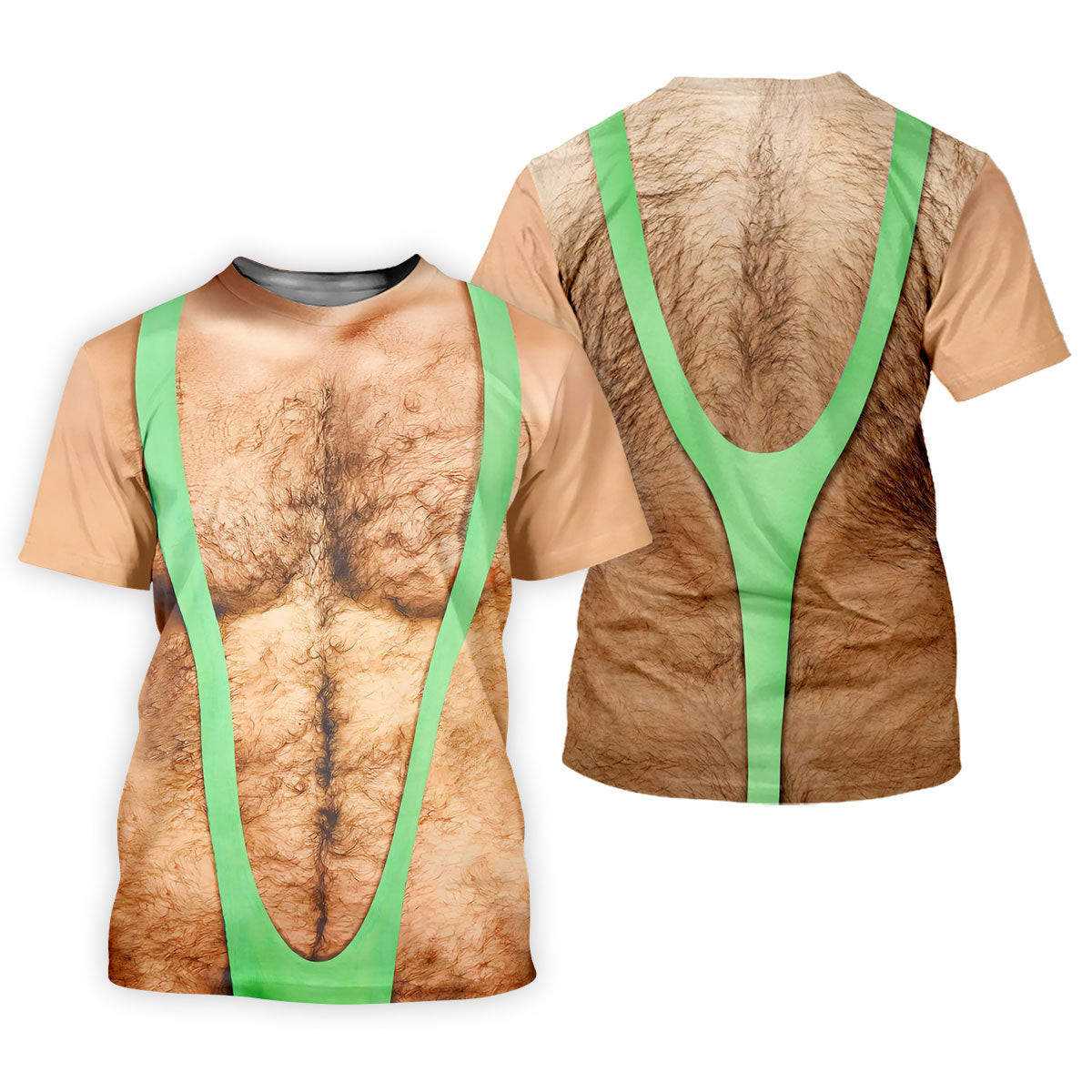 Funny Hairy Chest Illusion Golf Polo Shirt, Golf Polo Shirts For Men, Mens Golf Apparel SH818