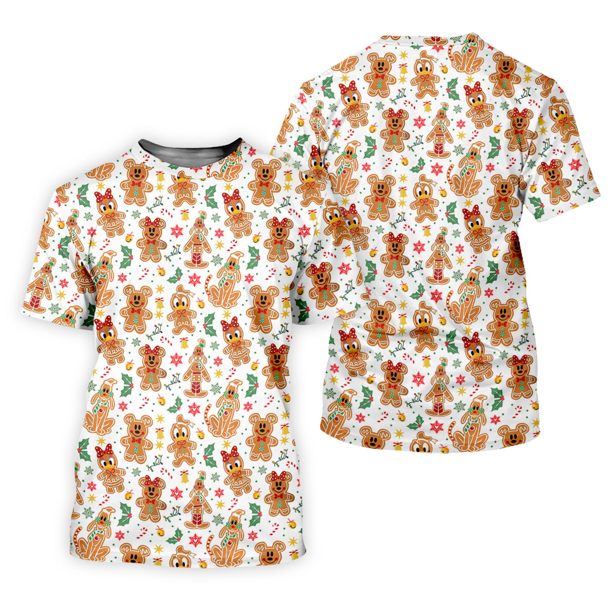 Funny Gingerbread Christmas Golf Shirt, Cute Women's Golf Clothes, Ladies Golf Shirts, Christmas Golf Gift SH818
