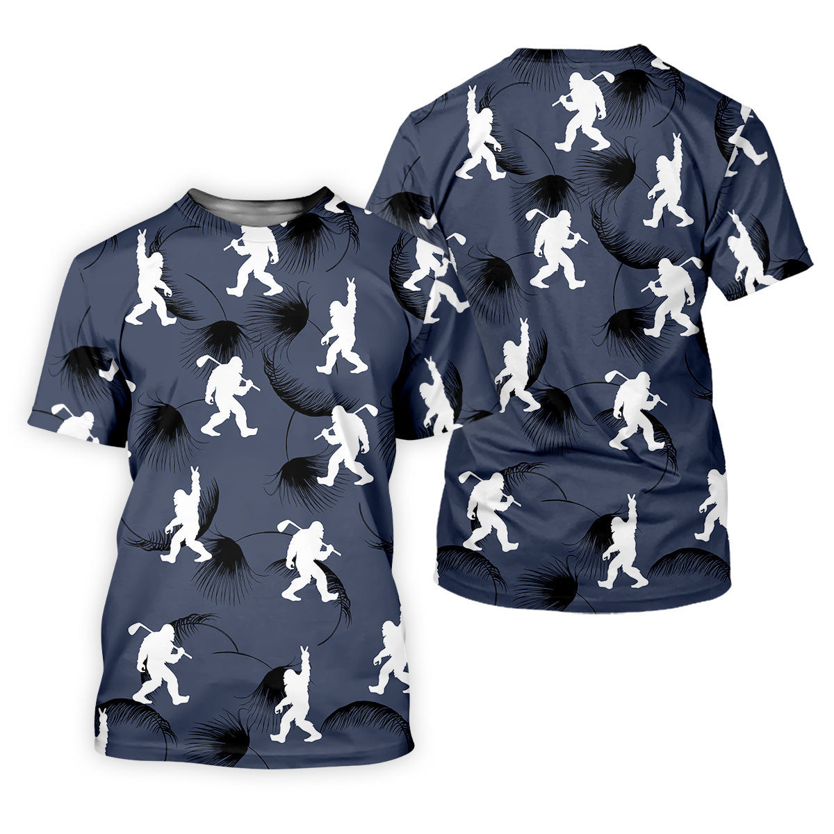 Funny Navy Bigfoot Golf Shirt, Golf Shirt For Women, Ladies Sleeveless Polo, Ladies Golf Shirts SH818