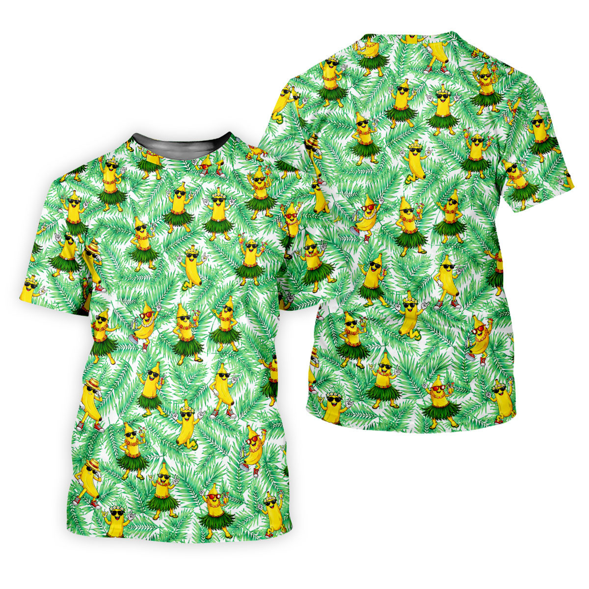 Funny Hula Banana Tropical Hawaiian Golf Shirt, Golf Polo For Women, Printed Golf Shirt SH818