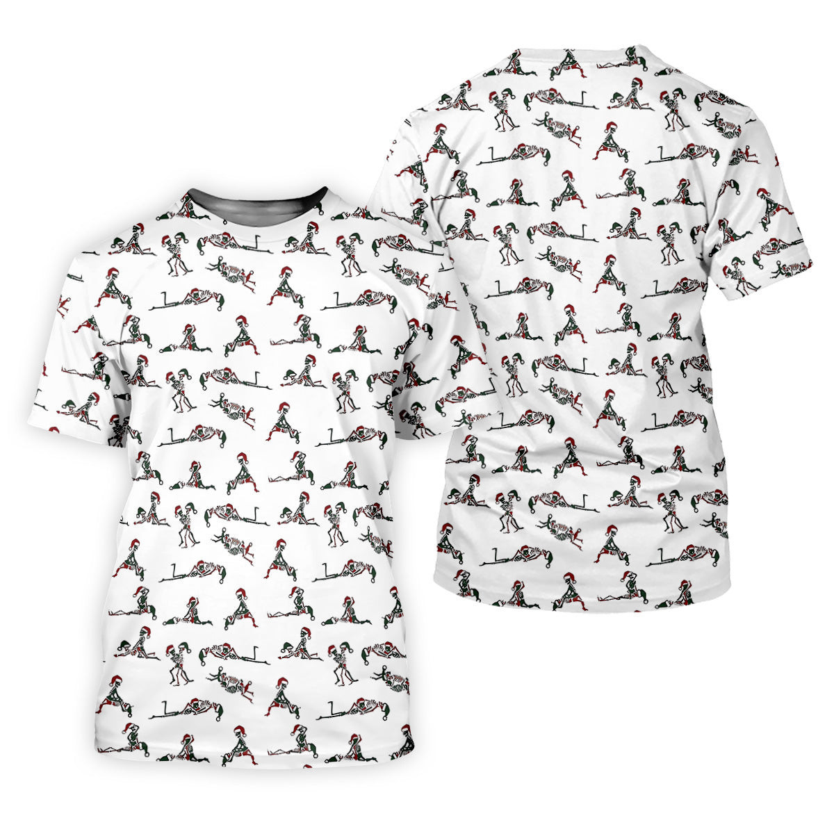 Funny Skeleton Christmas Golf Shirt, Funny Golf Shirts Women, Ladies Golf Tops, Golf Gifts For Women SH818