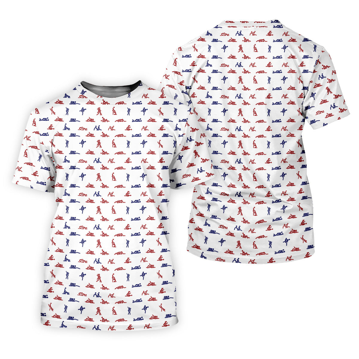 Funny Couple White Men's Polo Shirt, Funny Sex Position Golf Polo, Fun Men Golf Shirts, Men Golf Gift SH818