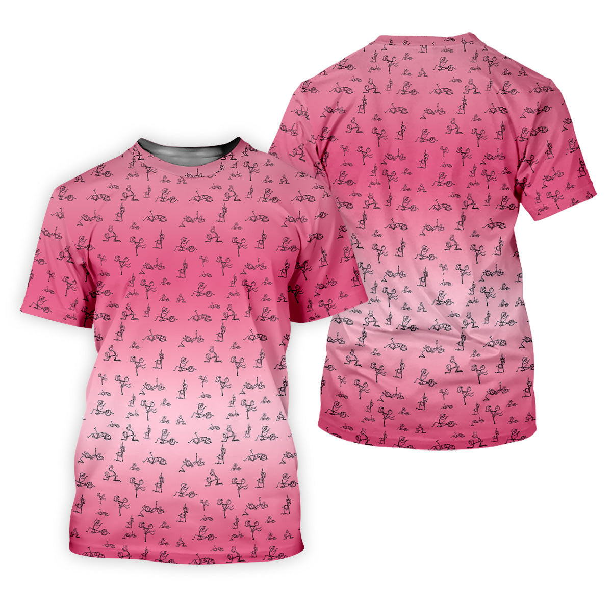 Funny Stickman Ladies Pink Golf Shirt, Unique Gift For Golfer, Ladies Golf Polos, Golfing Apparel SH818