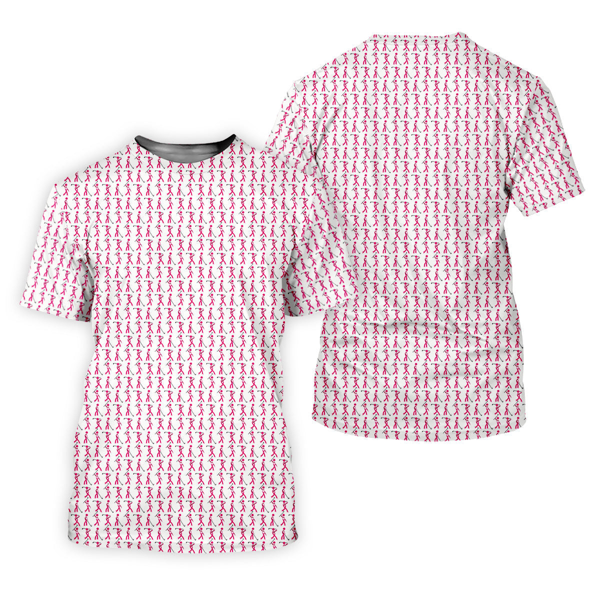 Funny Stick Breast Cancer Golf Shirt, Breast Cancer Support Shirts, Ladies Golf Shirt, Womens Golf Polo SH818