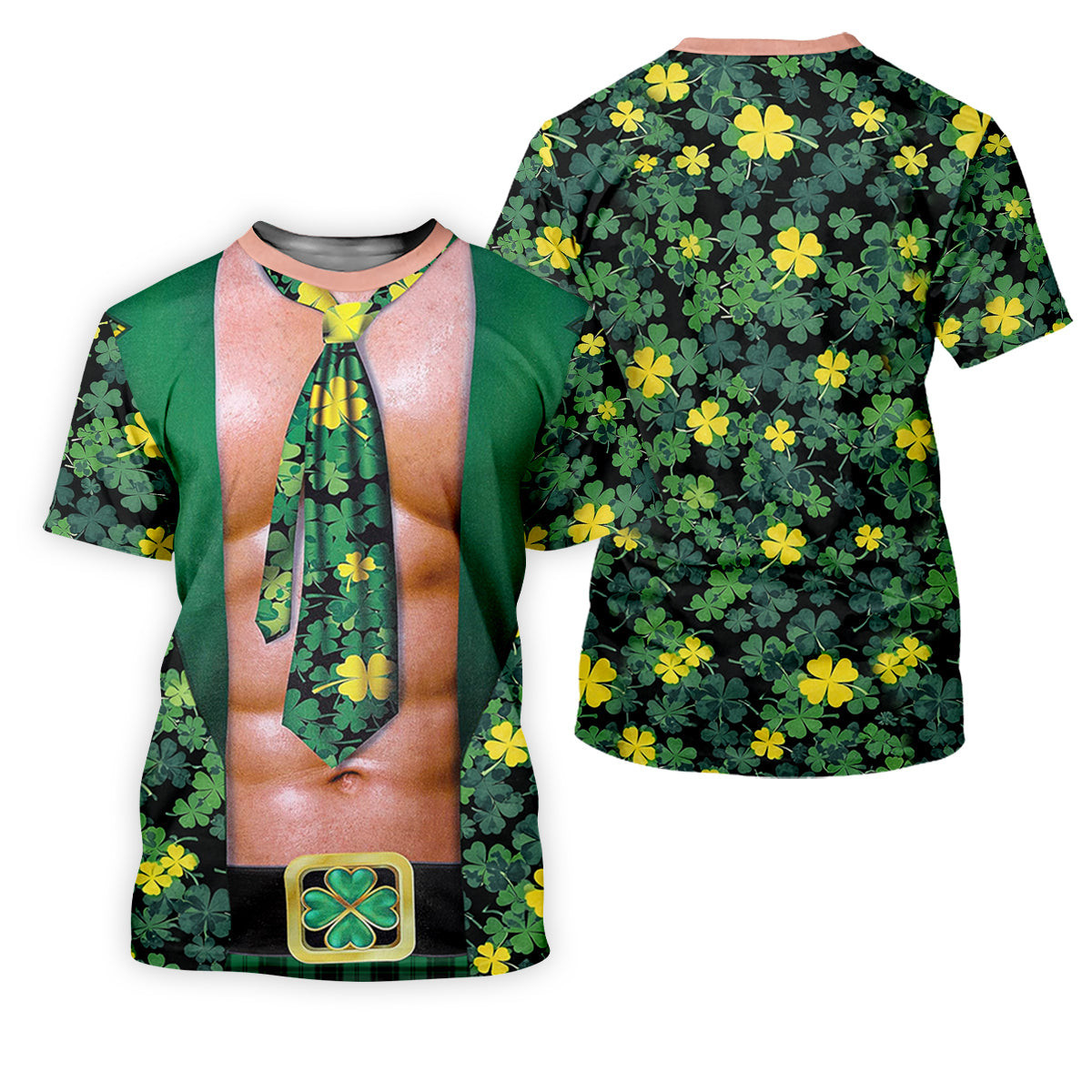 Funny St Patrick's Day Shamrock Golf Shirt, Golf Tops For Men, Polo Shirts For Men, Golf Shirts For Men SH818