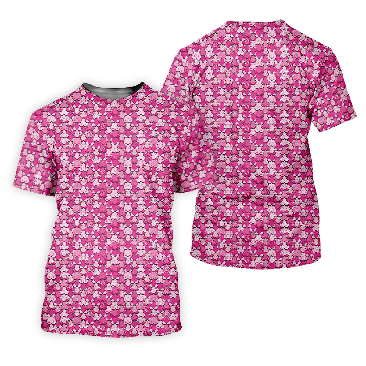 Pink Breast Cancer Golf Shirt, Funny Men Golf Shirt, Cancer Awareness Shirt, Golfing Apparel SH818