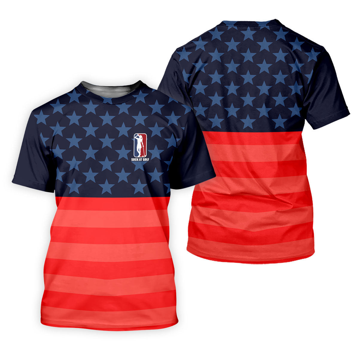 Funny Suck At Golf Drunk Golfer Golf Shirt For Women, Patriotic 4th Of July Golf Shirt SH818