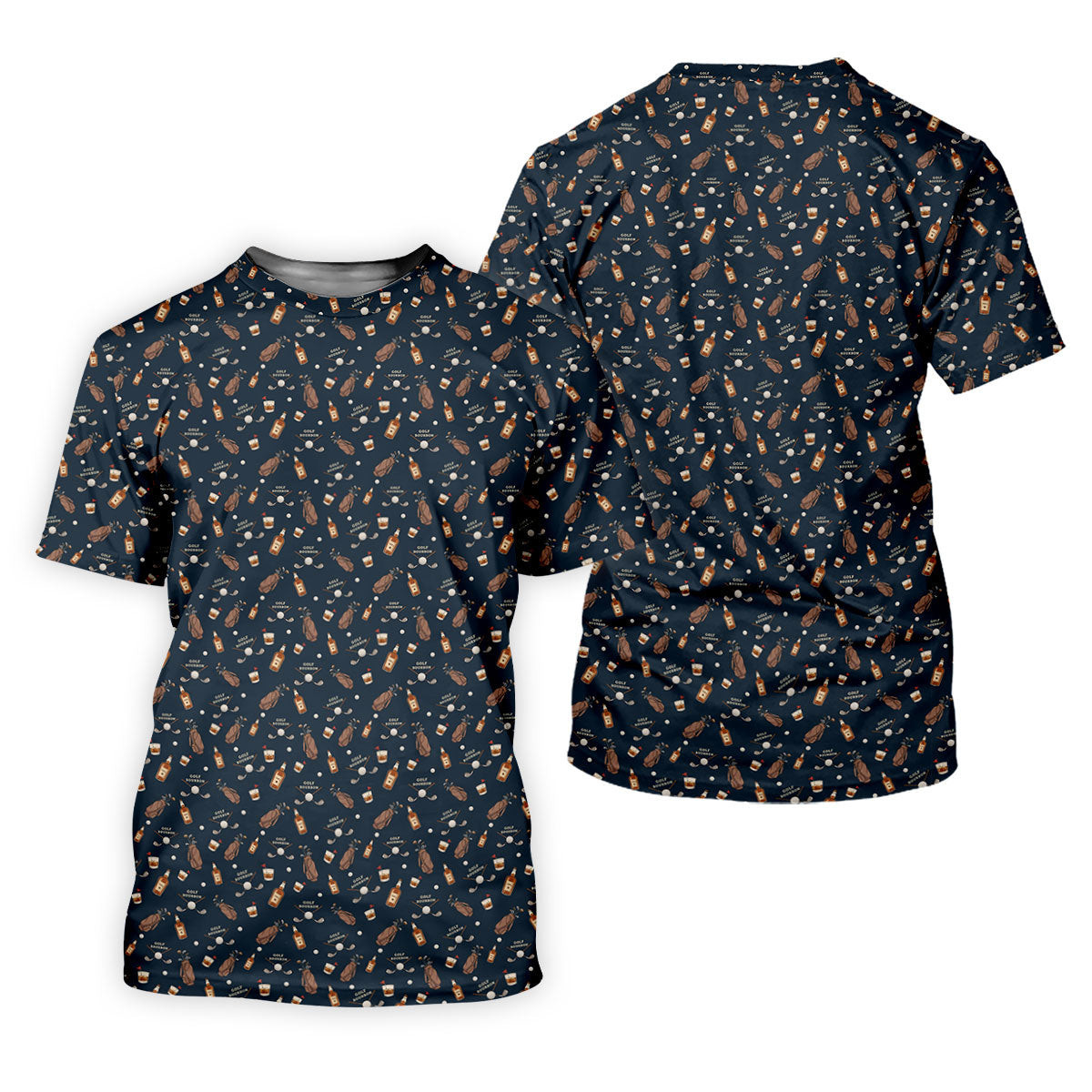 Golf Bourbon Golf Whiskey Black Golf Shirt, Women's Golf Tops, Ladies Golf Shirts, Women's Polo Shirt SH818