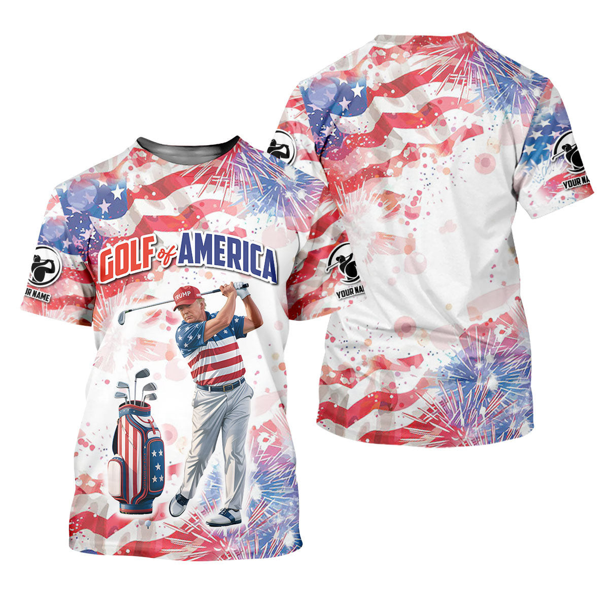 Golf Of America Men Golf Polo, Mens Patriotic Golf Shirts, Patriotic Golf Polo Shirts, Golf Shirt For Men SH818