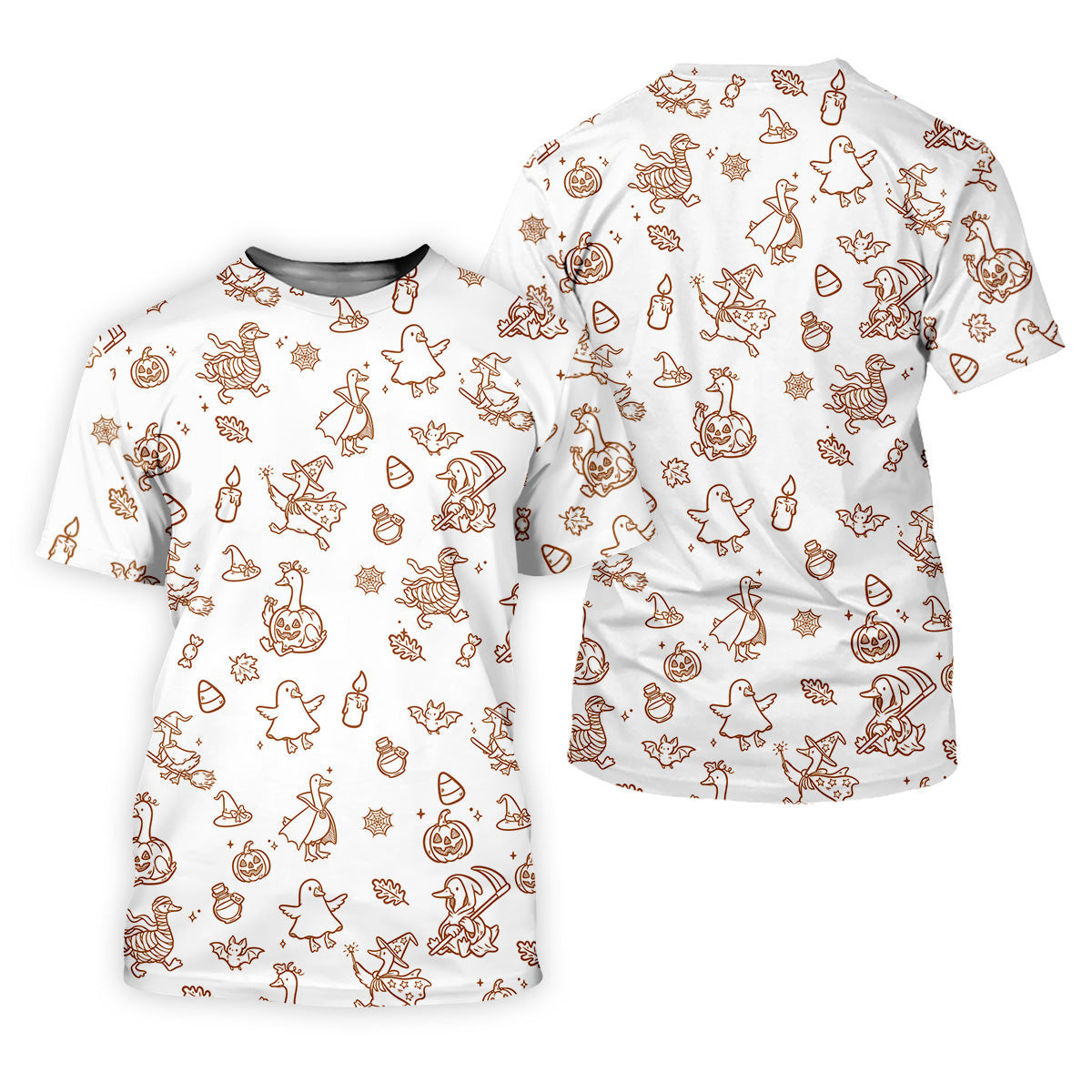 Goose Halloween, Doodle Pattern, White Golf Shirt, Sleeveless Womens Golf Shirts, Women Golf Top, Ladies Golf Shirts SH818