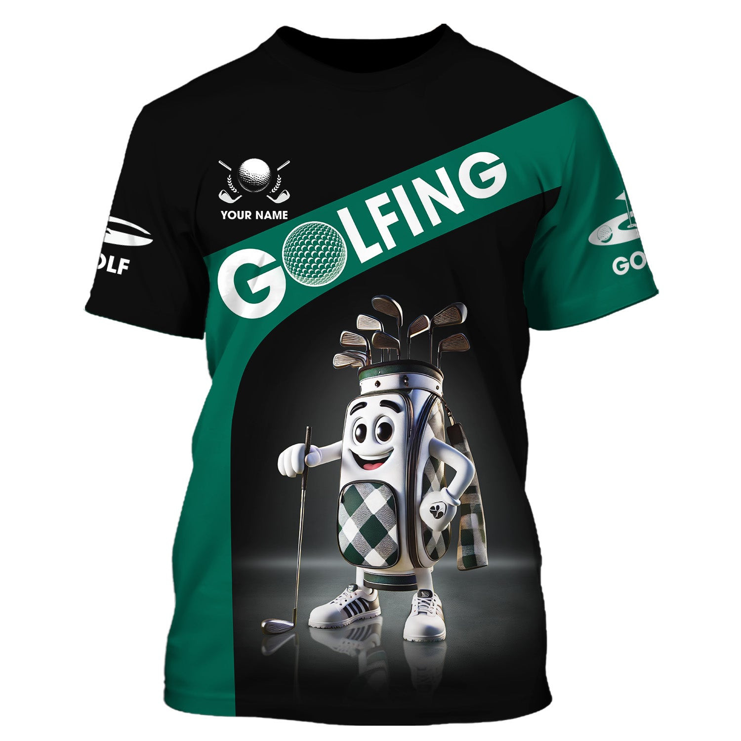 Golfing Custom Funny Men's Golf Polo Shirt, Golfing Apparel, Mens Golf Gift SH818
