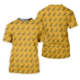 Gun And Flower Yellow Lily Flower Seamless Pattern Yellow Golf Shirt, Women's Golf Tops, Ladies Golf Shirt SH818
