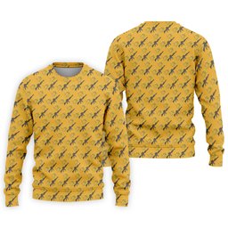 Gun And Flower Yellow Lily Flower Seamless Pattern Yellow Golf Shirt, Golf Tops For Men, Golf Shirts For Men SH818