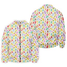 Gummy Bear Golf Shirt, Colorful Candy Pattern Men's Golf Polo, Polo Shirts For Men SH818