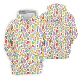 Gummy Bear Golf Shirt, Colorful Candy Pattern Men's Golf Polo, Polo Shirts For Men SH818