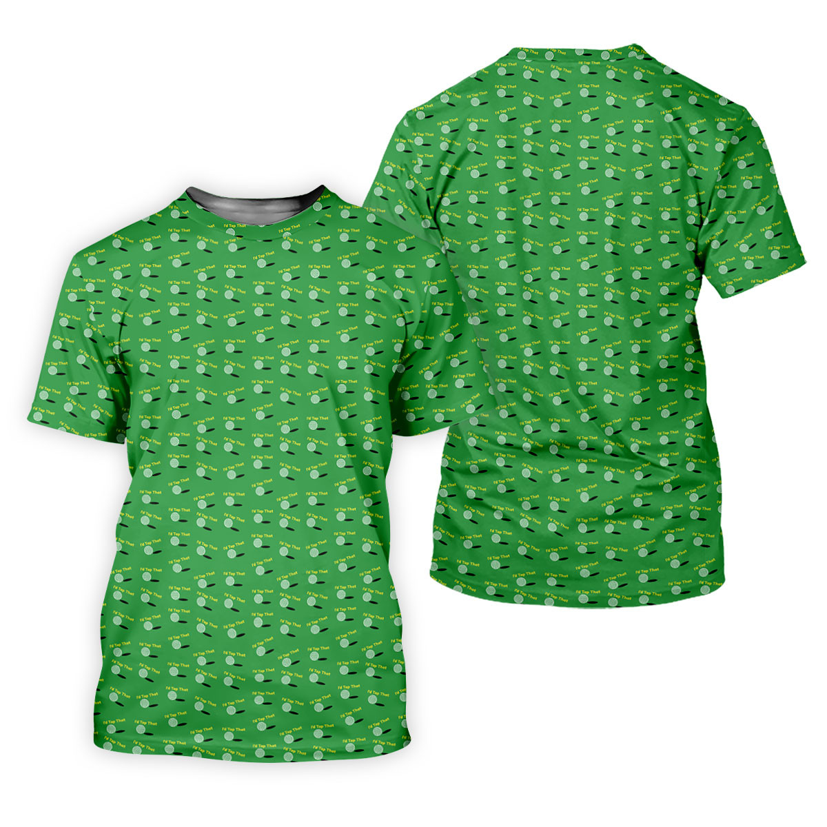 Green Golf Humor Shirt, Funny Golf Ball Print Design, Golf Shirts For Women SH818