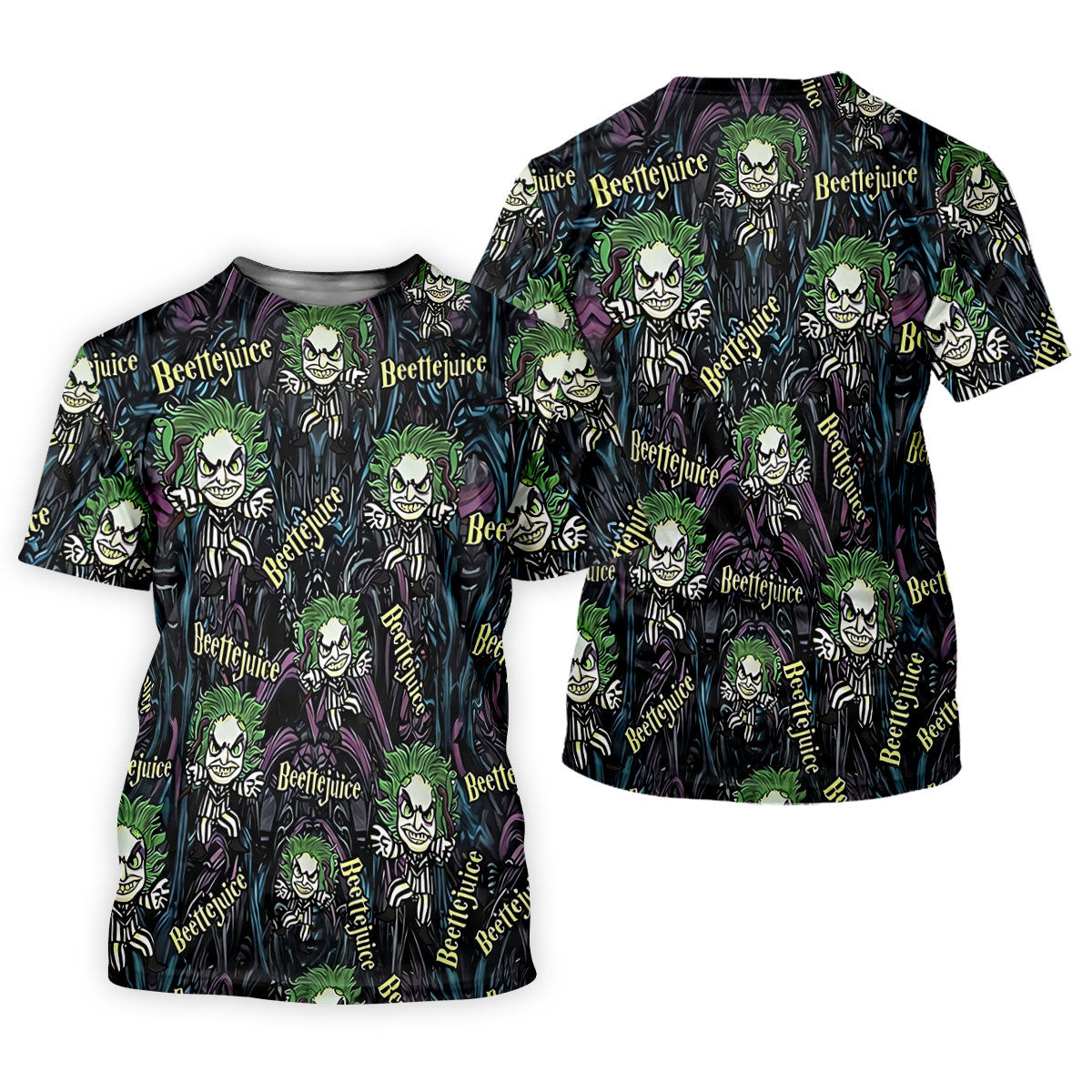 Halloween Horror Character Cartoon Hawaiian Golf Shirt, Women's Golf Polo, Printed Golf Shirt SH818