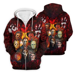 Halloween Horror Character Hawaiian Golf Shirt, Men's Golf Shirt, Golf Shirts For Men SH818
