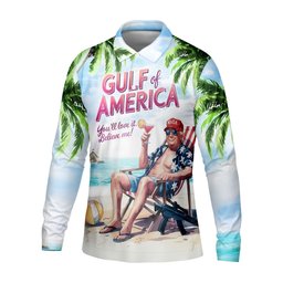 Gulf Of America Shirt, US Patriotic Pride Unisex Tropical Hawaiian Aloha Shirt, USA Golf Shirt SH818