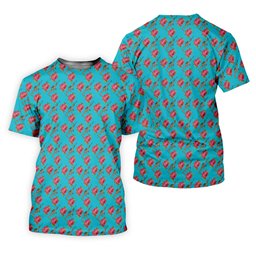 Gun And Rose Seamless Pattern Blue Golf Shirt, Women's Golf Tops, Ladies Golf Shirt SH818