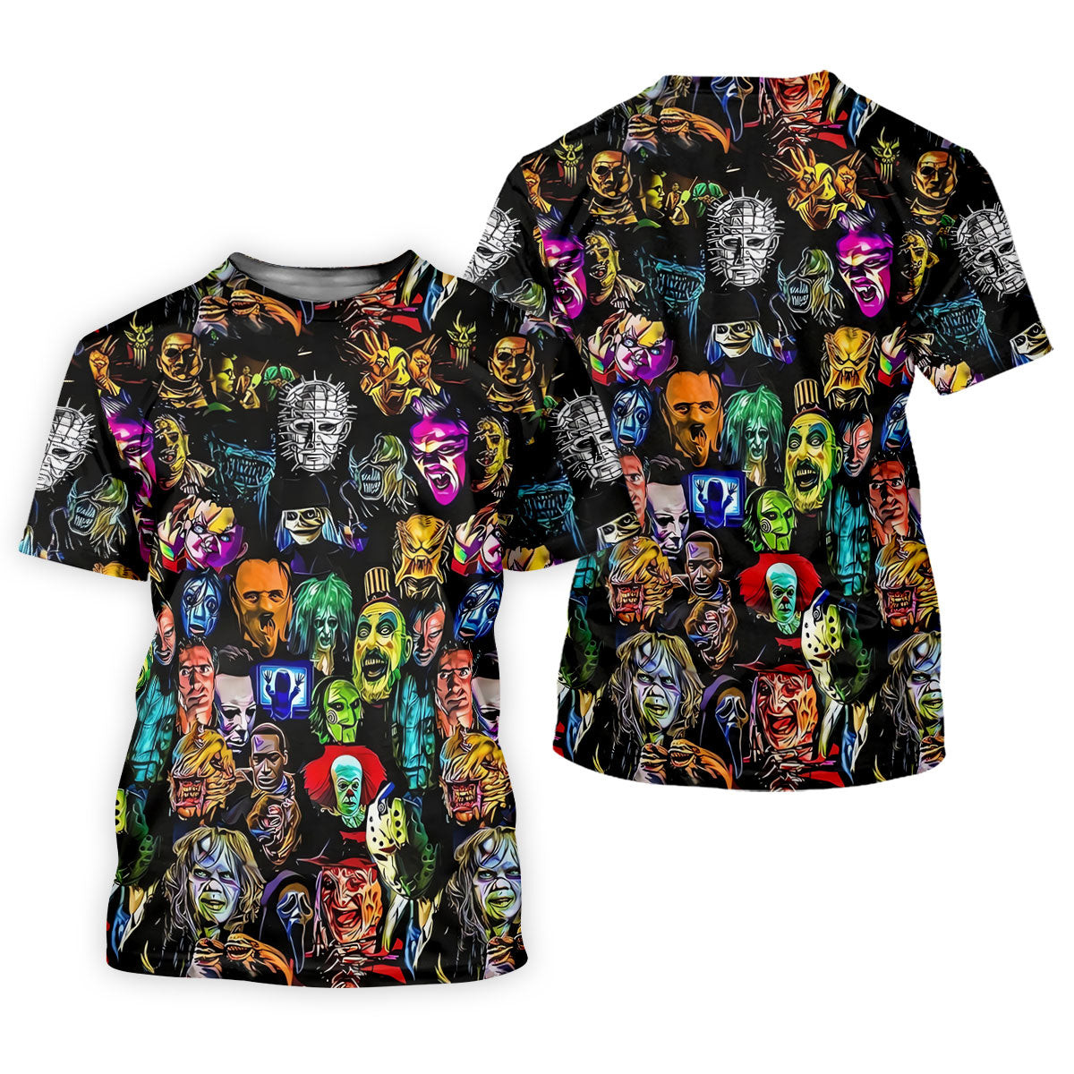Halloween Horror Character Hawaiian Golf Shirt, Mens Golf Polo, Golf Shirts For Men SH818