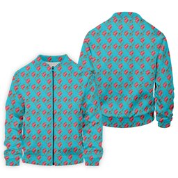 Gun And Rose Seamless Pattern Blue Golf Shirt, Golf Tops For Men, Golf Shirts For Men SH818
