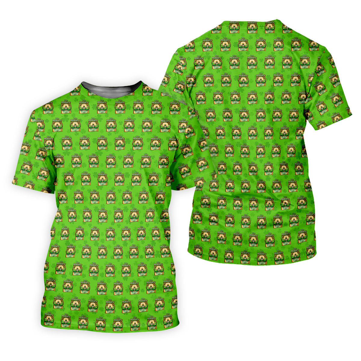 Green St Patrick's Day Funny Adult Shamrock Golf Shirt, Women's Golf Tops, Ladies Golf Polos SH818