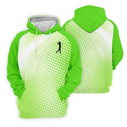 Green White Gradient Polka Dot Golf Shirt, Women's Golf Tops, Ladies Golf Polos SH818