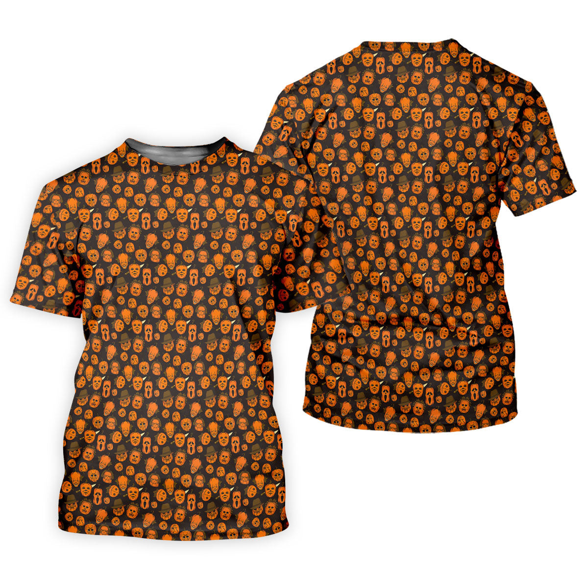Halloween Horror Character Pumpkin Pattern Golf Shirt, Women’s Golf Polo, Printed Golf Shirt SH818