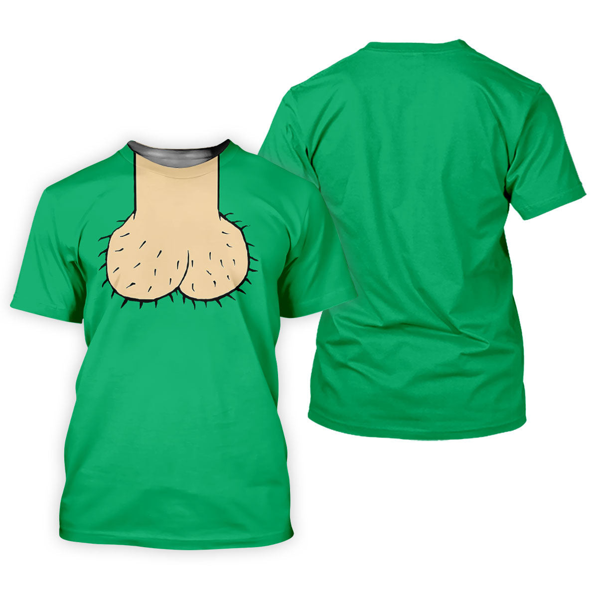 Green Funny Dickhead Faux Chest Golf Shirt, Men's Golf Shirt, Mens Polo Shirts SH818