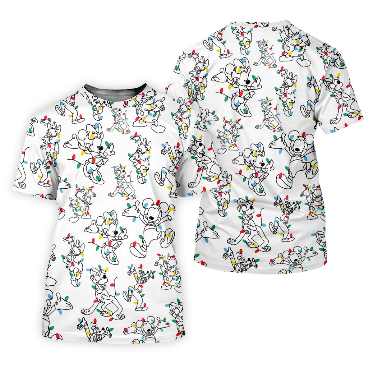 Happy Cartoon Characters Xmas Golf Shirt, Polo Shirts For Men, Golf Gift For Men, Christmas Golf Shirt SH818