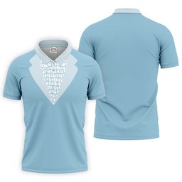 Light Blue Tuxedo Men's Funny Golf Shirts, Father's Day Golf Shirt, Golf Gift For Dad SH818