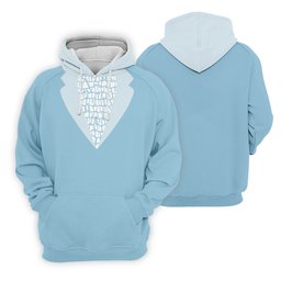Light Blue Tuxedo Men's Funny Golf Shirts, Father's Day Golf Shirt, Golf Gift For Dad SH818