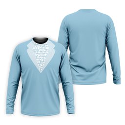 Light Blue Tuxedo Men's Funny Golf Shirts, Father's Day Golf Shirt, Golf Gift For Dad SH818